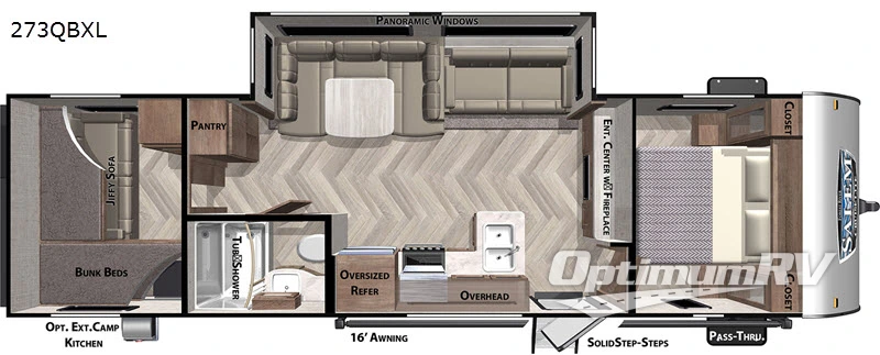 2020 Forest River Salem Cruise Lite 273QBXL Floorplan Photo