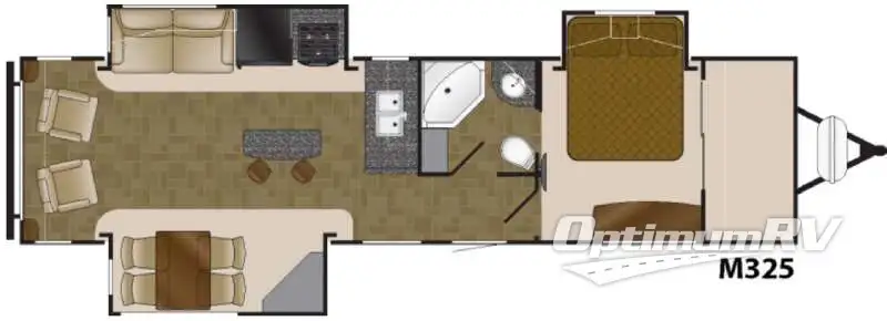 2016 Heartland Mallard 325 Floorplan Photo