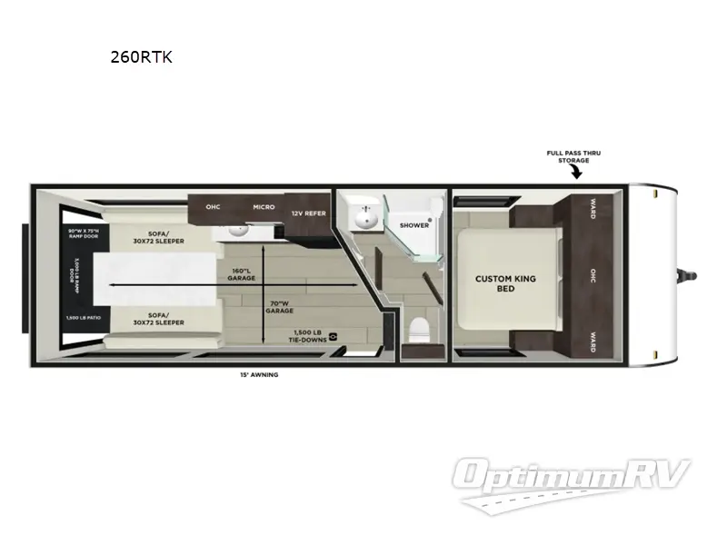 2026 Forest River Wildwood FSX 260RTK RV Floorplan Photo
