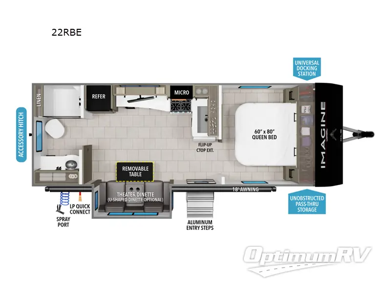 2025 Grand Design Imagine XLS 22RBE Floorplan Photo