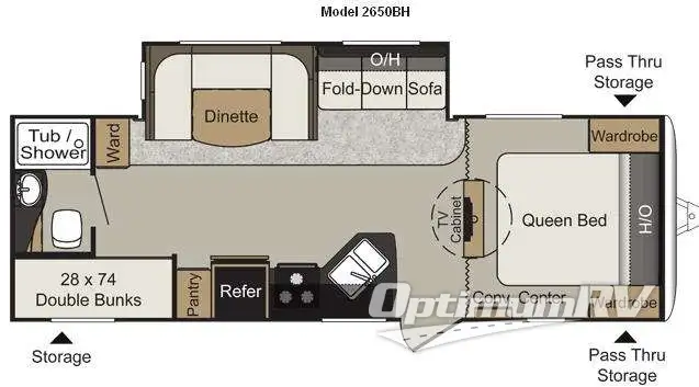 2014 Keystone Passport 2650BH Grand Touring Floorplan Photo