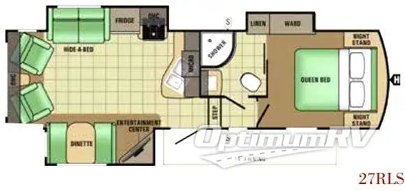 2017 Starcraft Solstice Super Lite 27RLS Floorplan Photo