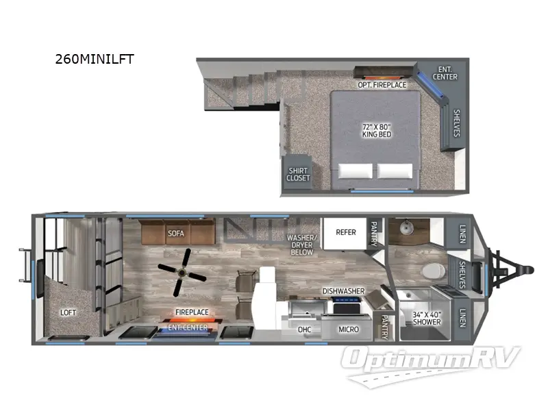 2025 Palomino Puma Destination 260MINILFT Floorplan Photo