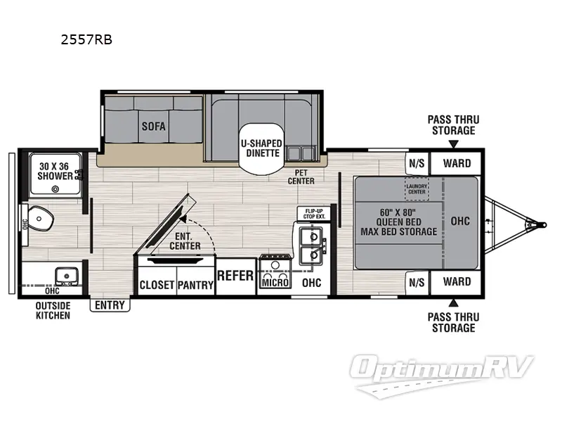 2023 Coachmen Northern Spirit Ultra Lite 2557RB Floorplan Photo
