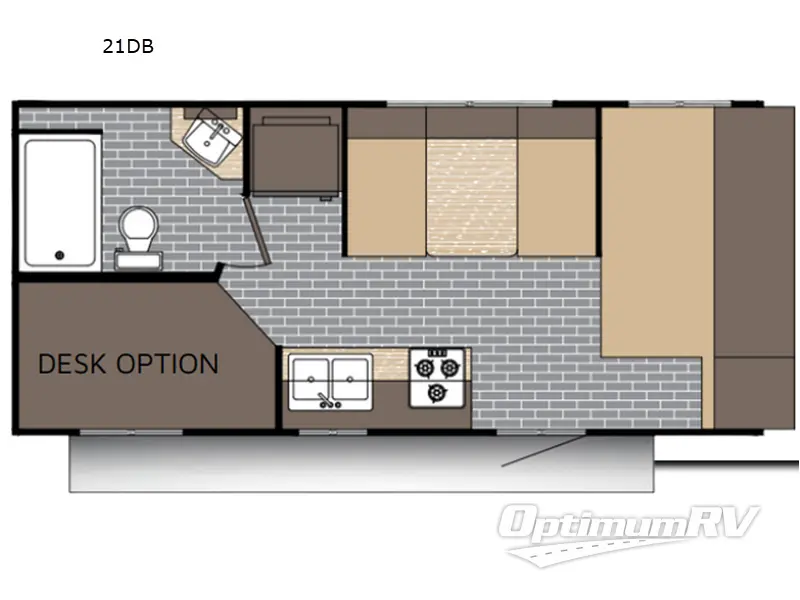 2027 Sunset Park Sun Lite LTD 21DB RV Floorplan Photo