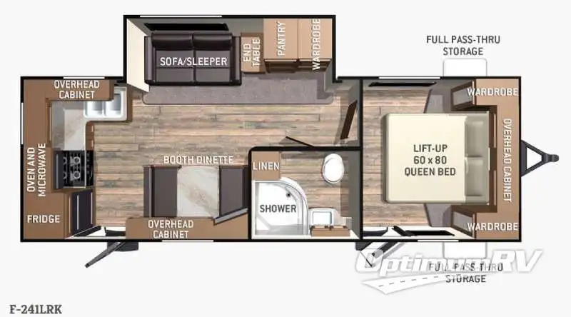 2015 Cruiser Fun Finder F-241LRK RV Floorplan Photo