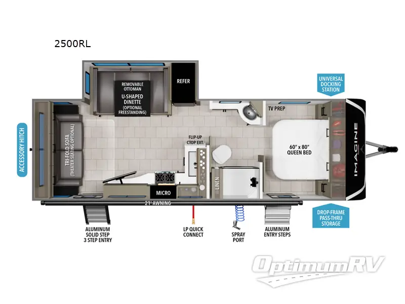 2025 Grand Design Imagine 2500RL Floorplan Photo