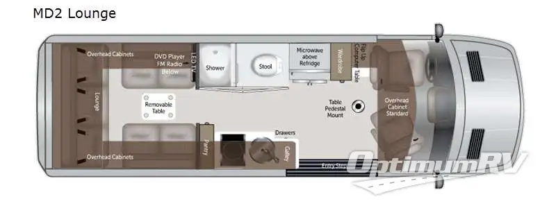 2021 American Coach American Patriot MD2 Lounge Floorplan Photo