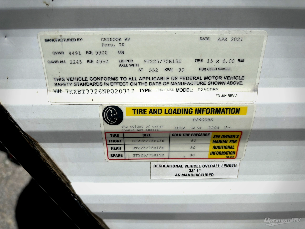 2022 Chinook Dream D290DBS Photo 16