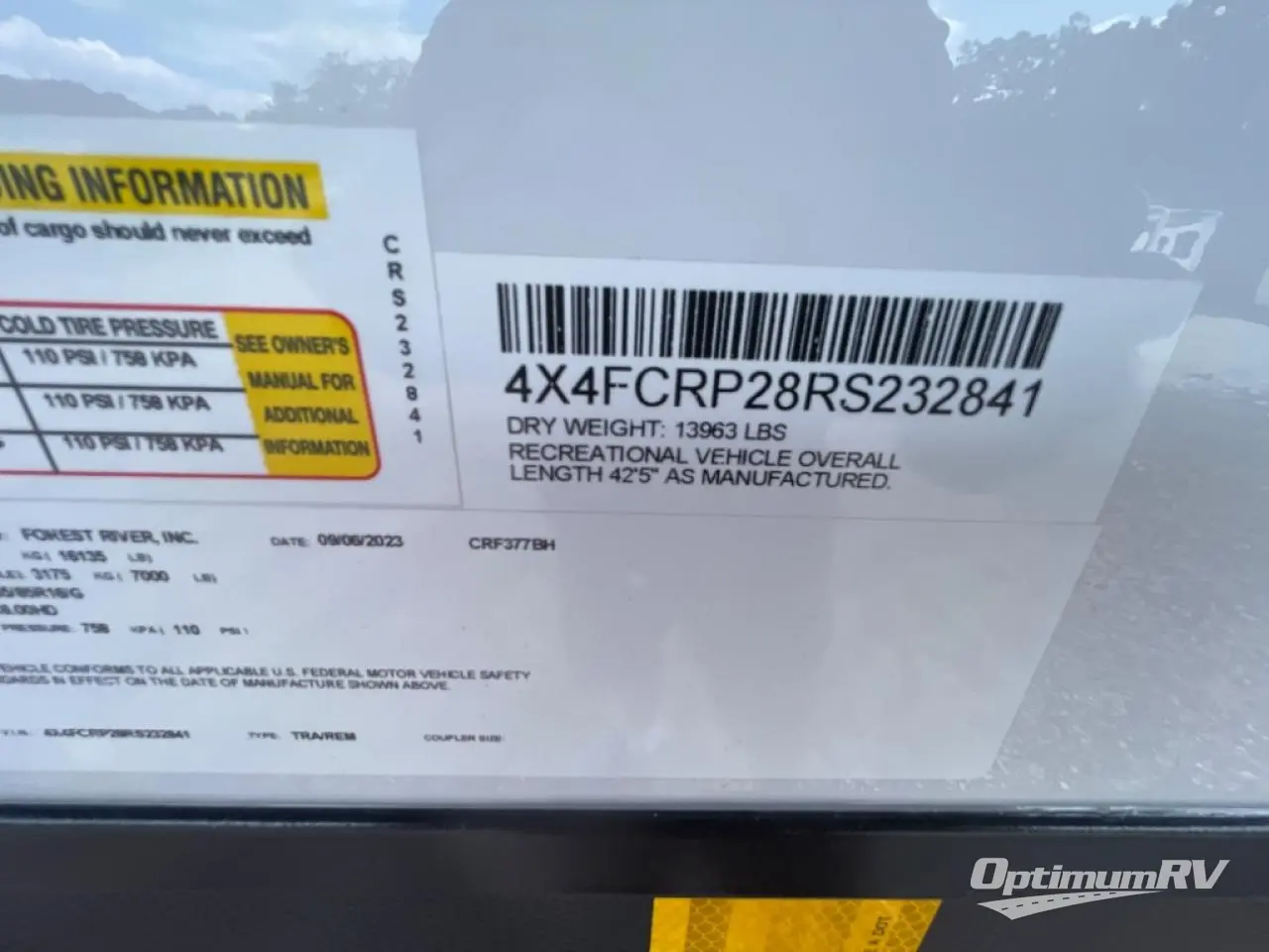 New 2025 Forest River Cedar Creek 377BH Fifth Wheel at Optimum RV St