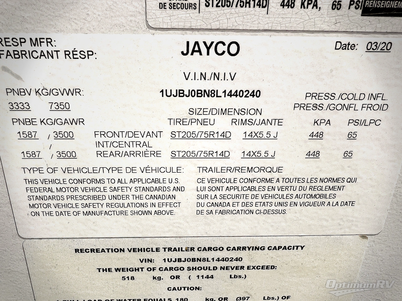 2020 Jayco White Hawk 24MBH Photo 18