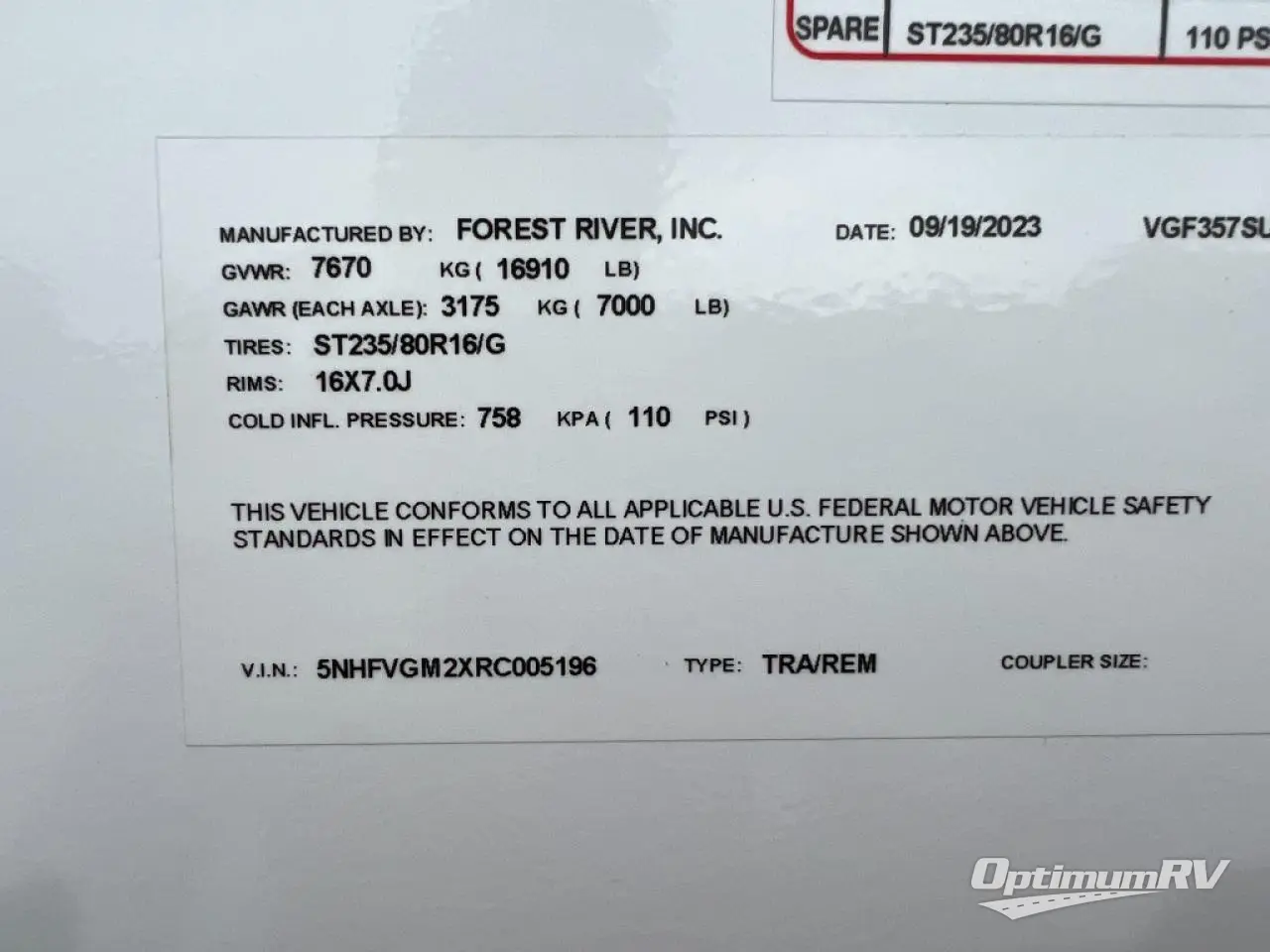 2024 Forest River Vengeance Rogue SUT 357SUT Photo 26