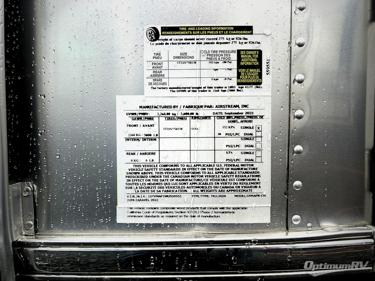 2022 Airstream Caravel 22FB Photo 22