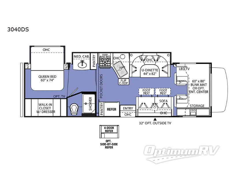 2019 Forest River Sunseeker 3040DS Ford Floorplan Photo