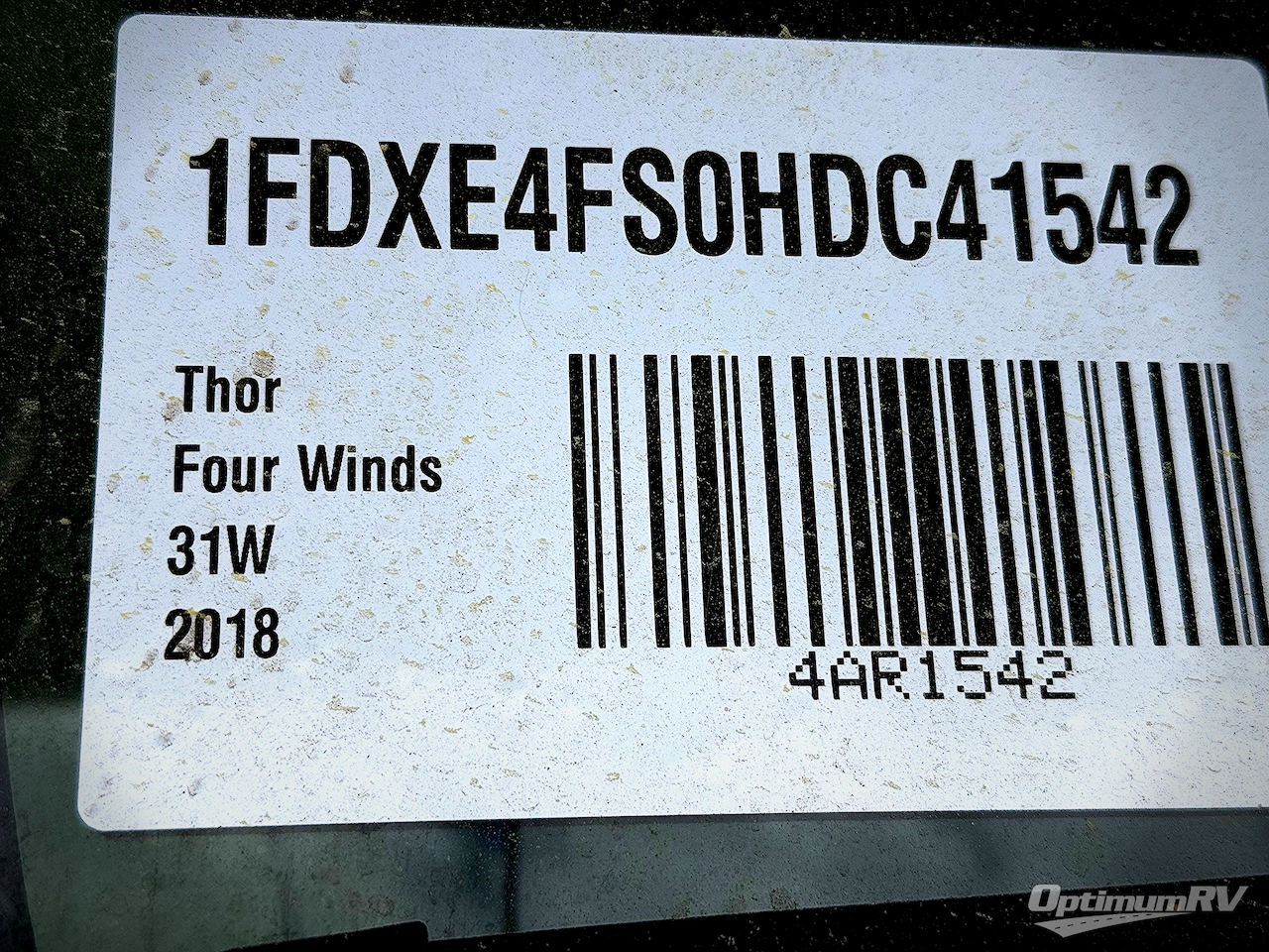2018 Thor Four Winds 31W Photo 19