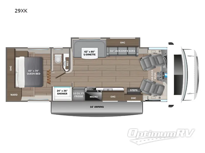 2025 Jayco Redhawk 29XK RV Floorplan Photo
