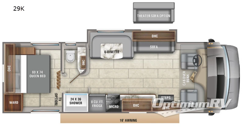 2020 Entegra Odyssey 29K Floorplan Photo