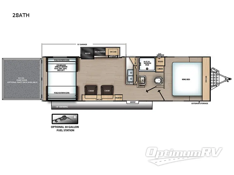 2022 Forest River Aurora 28ATH Floorplan Photo