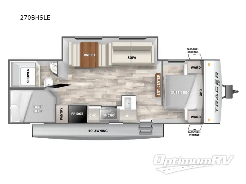 2024 Prime Time Tracer 270BHSLE RV Floorplan Photo