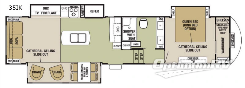 2018 Forest River Cedar Creek Silverback 35IK Floorplan Photo