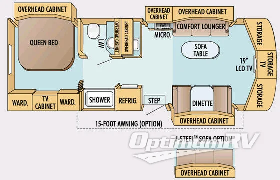 2008 Jayco Melbourne 29D Floorplan Photo