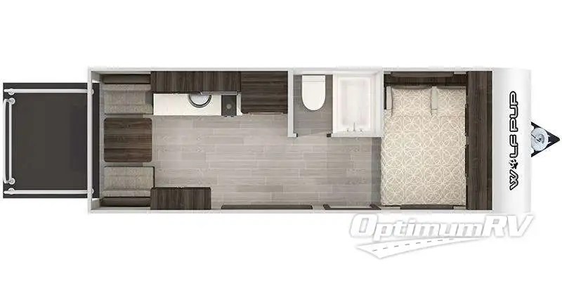 2020 Forest River Cherokee Wolf Pup 18RJB - East Floorplan Photo