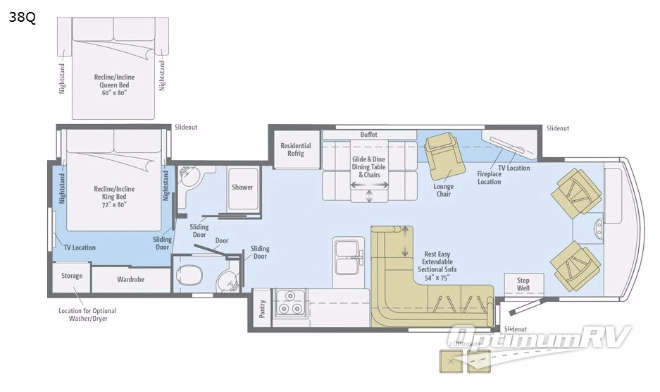 2017 Winnebago Suncruiser 38Q Floorplan Photo