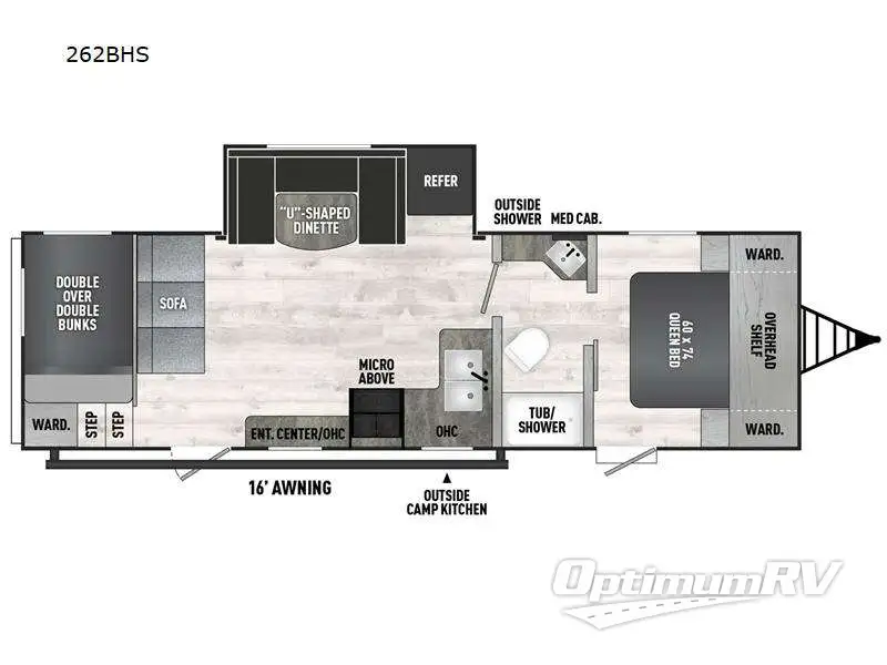 2025 Coachmen Clipper 6K Series 262BHS Floorplan Photo
