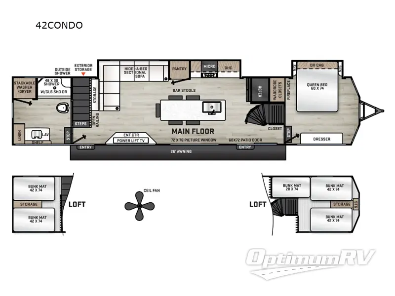 2025 Forest River Aurora 42 CONDO Floorplan Photo