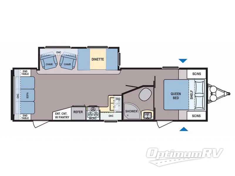 2018 Dutchmen Coleman Lantern Series 280RL Floorplan Photo