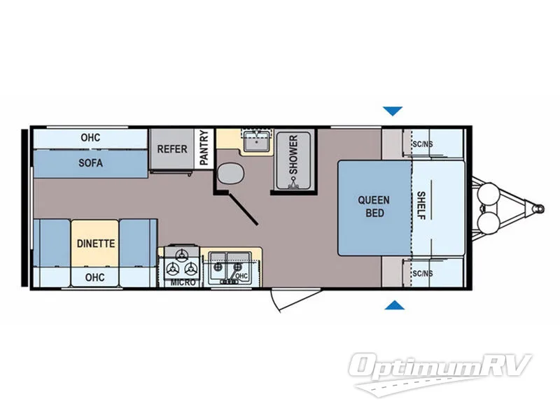 2018 Dutchmen Coleman Lantern Series 202RD RV Floorplan Photo