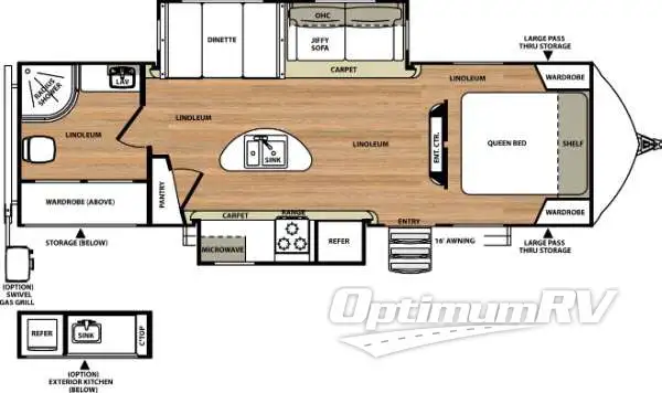 2015 Forest River Vibe Extreme Lite 279RBS Floorplan Photo
