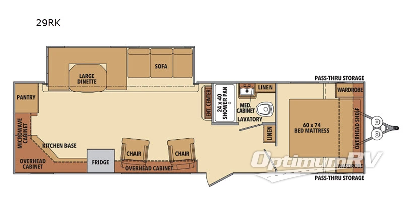 2020 Shasta Shasta 29RK Floorplan Photo