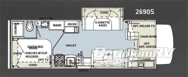 2011 Forest River Sunseeker 2690S Floorplan Photo