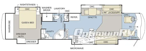 2007 Monaco Dynasty 42 Diamond IV Floorplan Photo