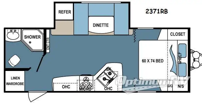 2016 Dutchmen Denali Lite 2371RB RV Floorplan Photo