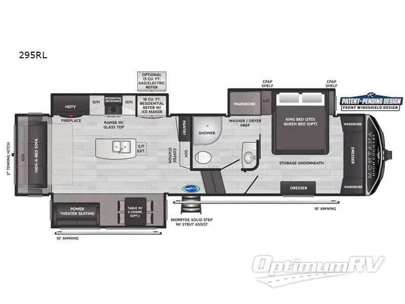 2022 Keystone Montana High Country 295RL Floorplan Photo