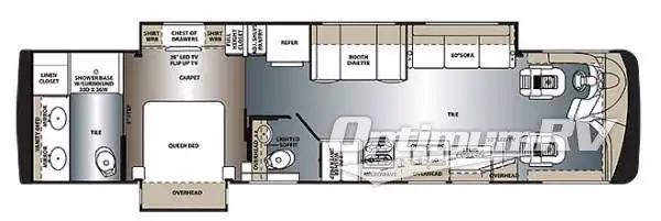 2015 Forest River Legacy SR 300 360RB Floorplan Photo