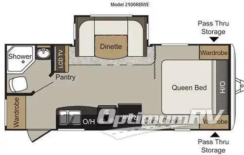 2014 Keystone Passport 2100RBWE Grand Touring Floorplan Photo