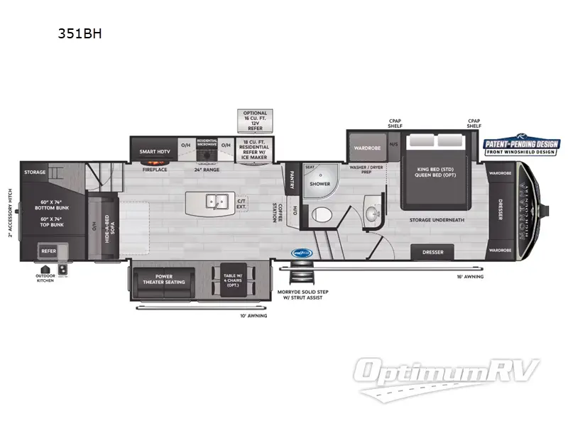 2023 Keystone Montana High Country 351BH RV Floorplan Photo