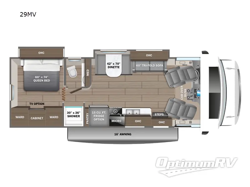 2024 Jayco Greyhawk 29MV Floorplan Photo