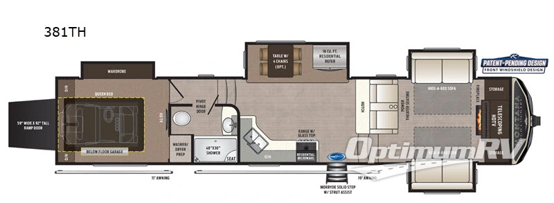 2020 Keystone Montana High Country 381TH Floorplan Photo
