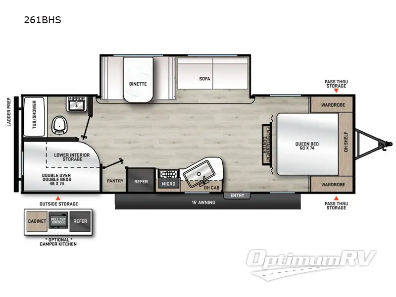 2024 Coachmen Catalina Summit Series 8 261BHS Floorplan Photo