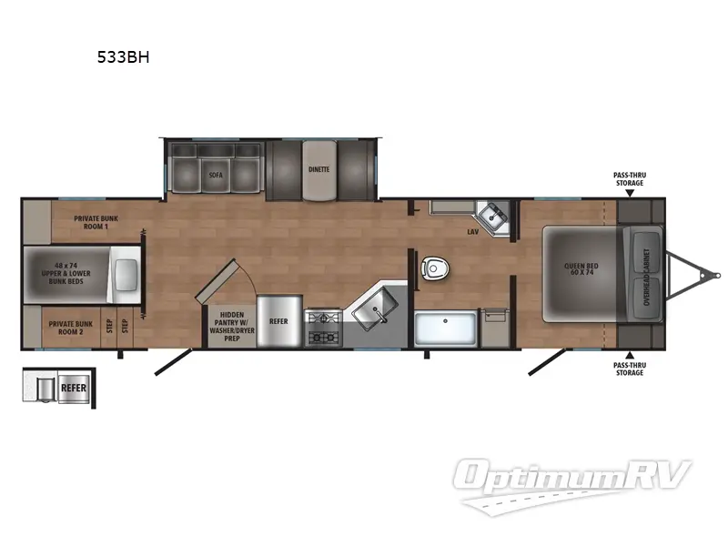 2026 Shasta i-5 Edition 533BH Floorplan Photo