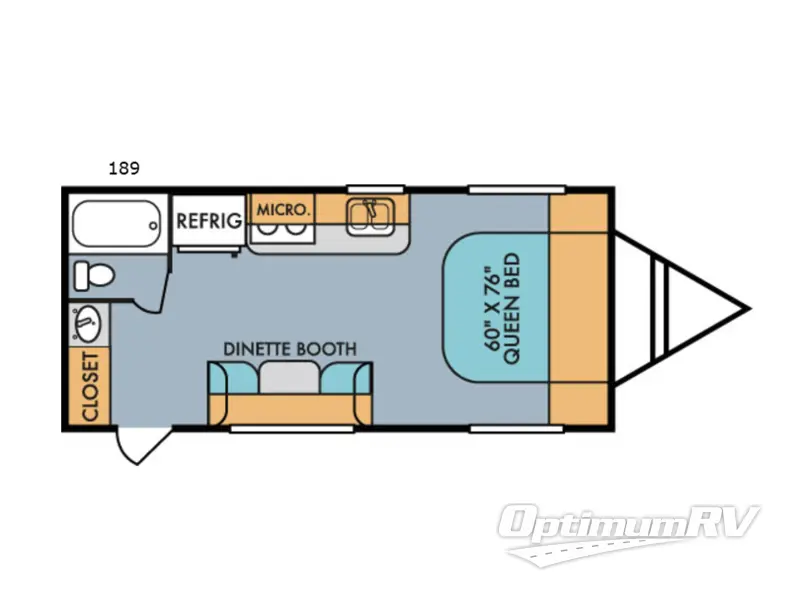 2018 Riverside Mt. McKinley 189 RV Floorplan Photo