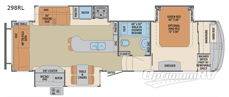 2019 Palomino Columbus F298RL RV Floorplan Photo