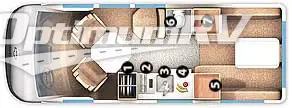 1998 Roadtrek Roadtrek 190 RV Floorplan Photo
