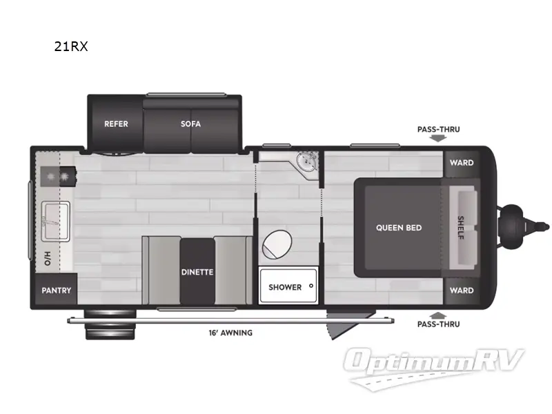 2025 Keystone Coleman Light 21RX RV Floorplan Photo