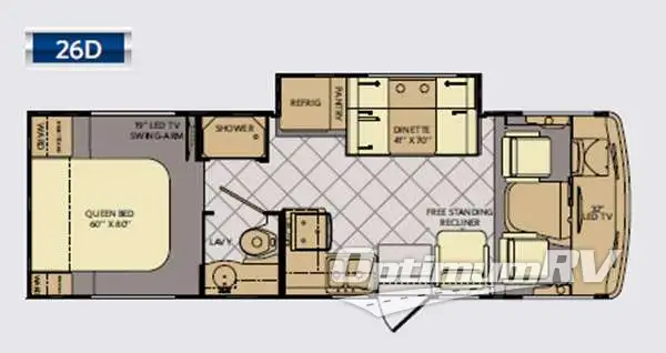 2015 Fleetwood Flair 26D Floorplan Photo