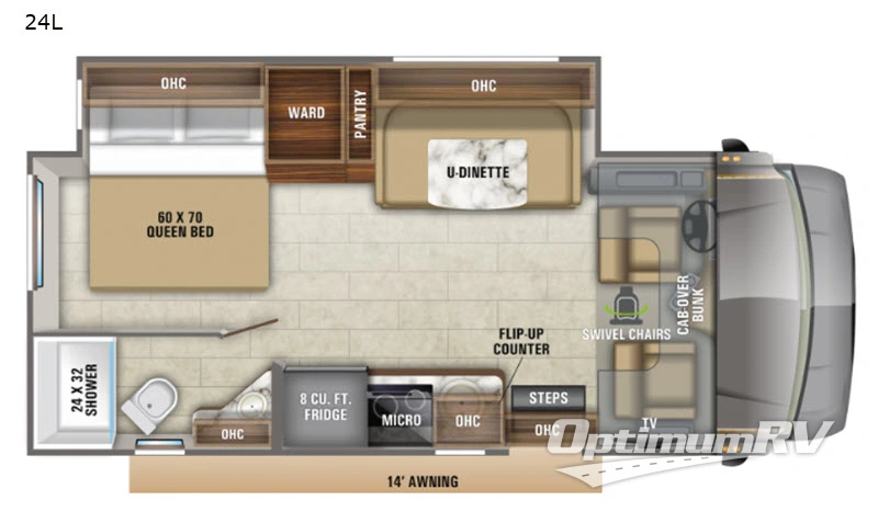 2020 Jayco Melbourne 24L Floorplan Photo